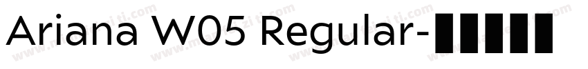 Ariana W05 Regular字体转换